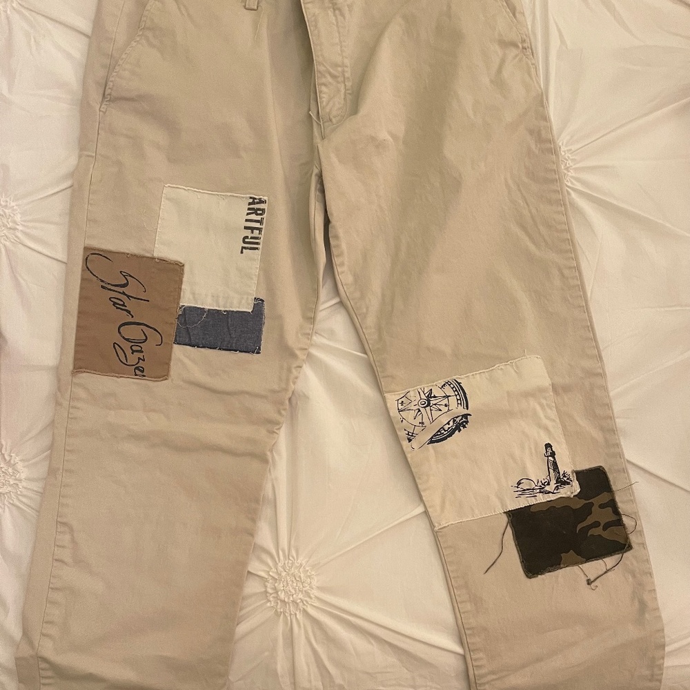 Men's CLUB ROOM patchwork pants, size 36X30